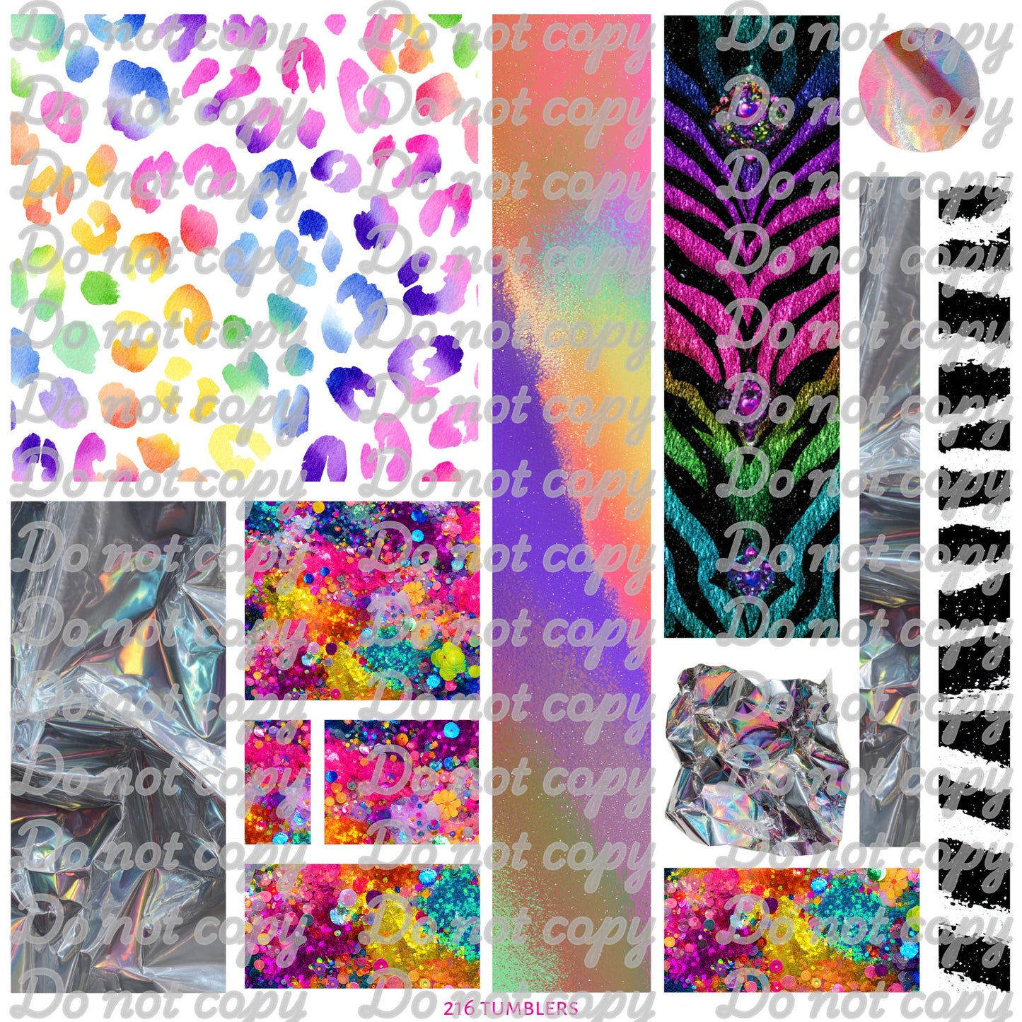 611 RAINBOW LEOPARD AND STUFF BIRTHDAY DROP