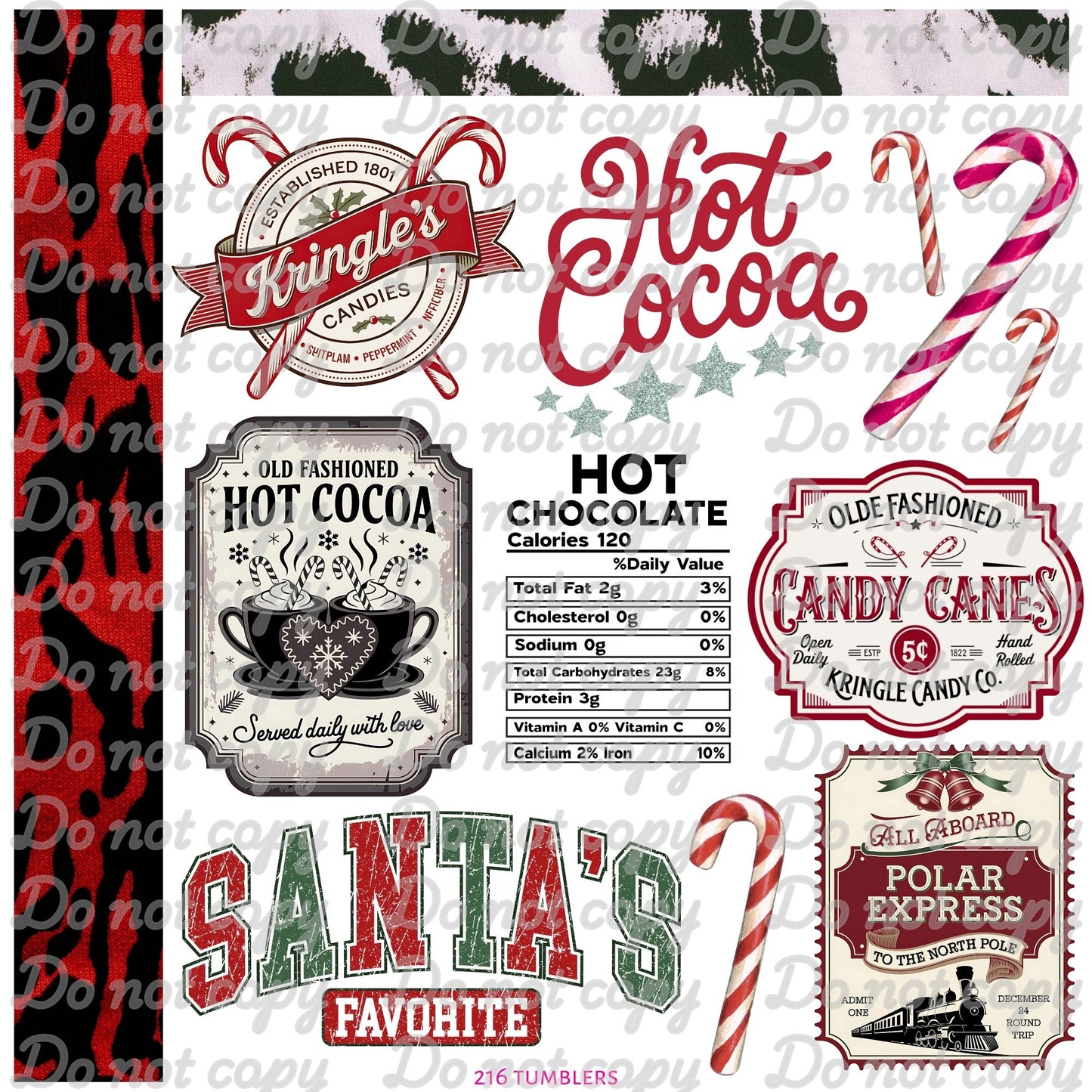 590 CHRISTMAS DECALS