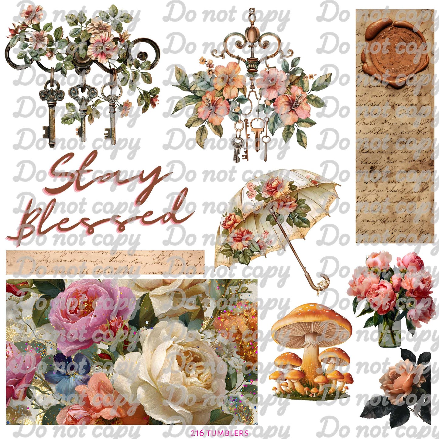 603 UMBRELLA BIRTHDAY DROP