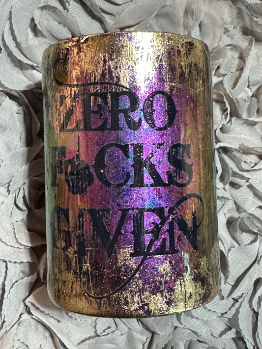 Zero Fucks Given - Grunge Tumbler - 216 Tumblers