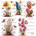 1011 CUTESY FLOWER STANDS - 216 Tumblers