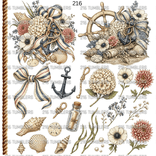 1023 NAUTICAL VIBES - 216 Tumblers