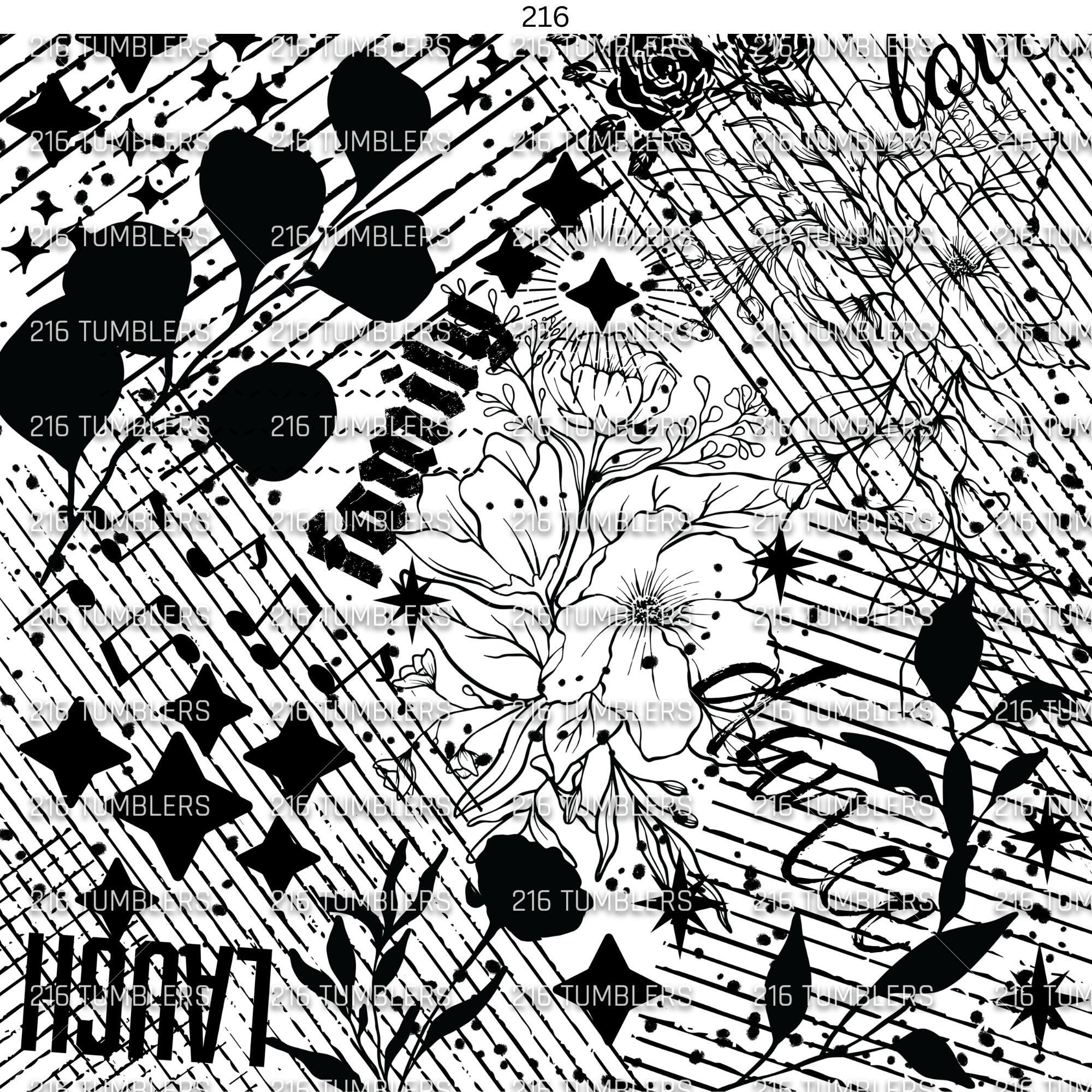 1025 OUTLINES - 216 Tumblers