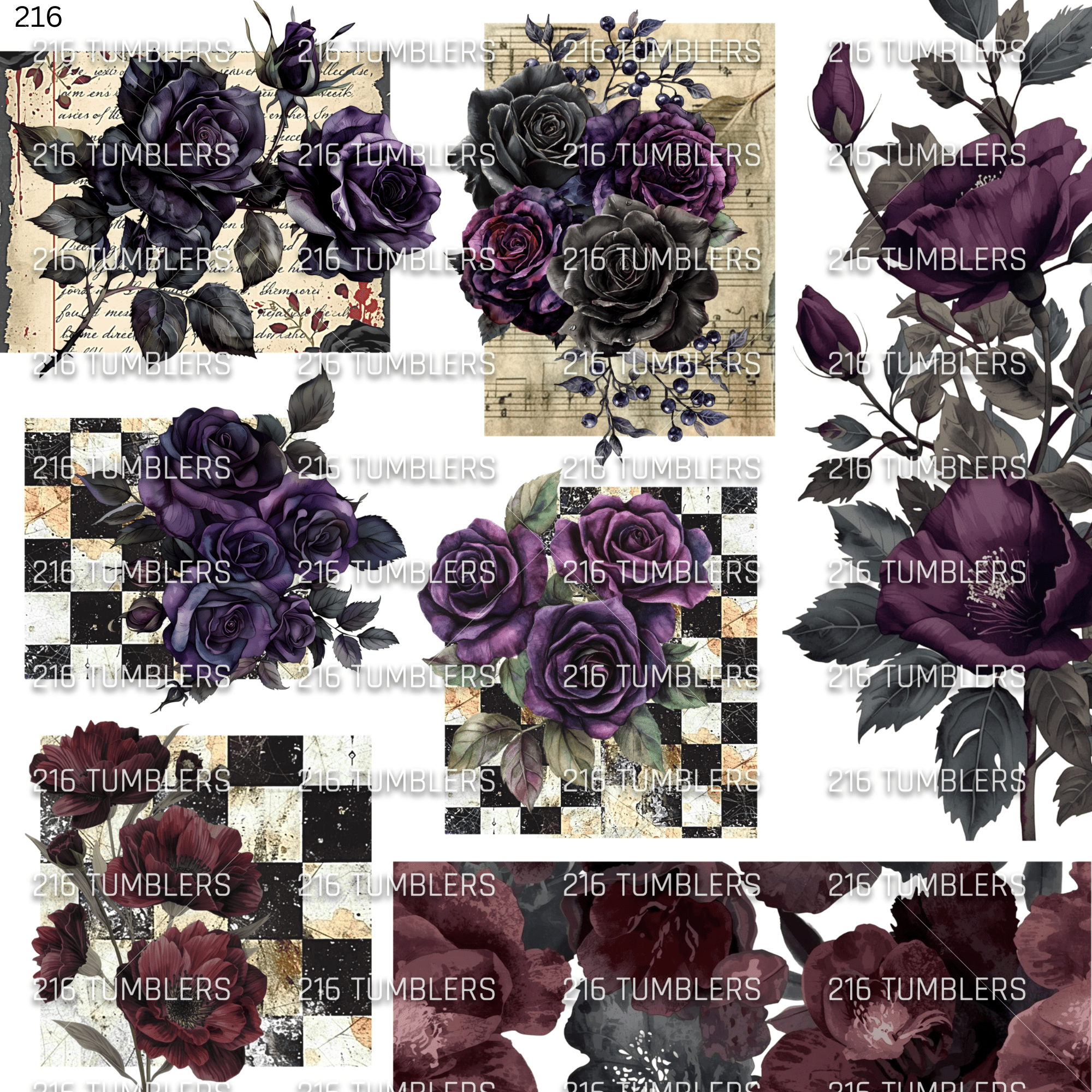 1027 DARK MYSTERY - 216 Tumblers