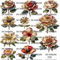 1028 FLOWERS - 216 Tumblers