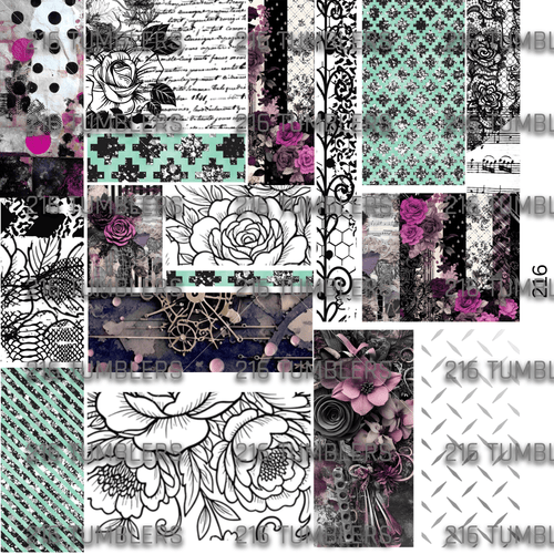1029 MIXED MEDIA SARAS FAV - 216 Tumblers