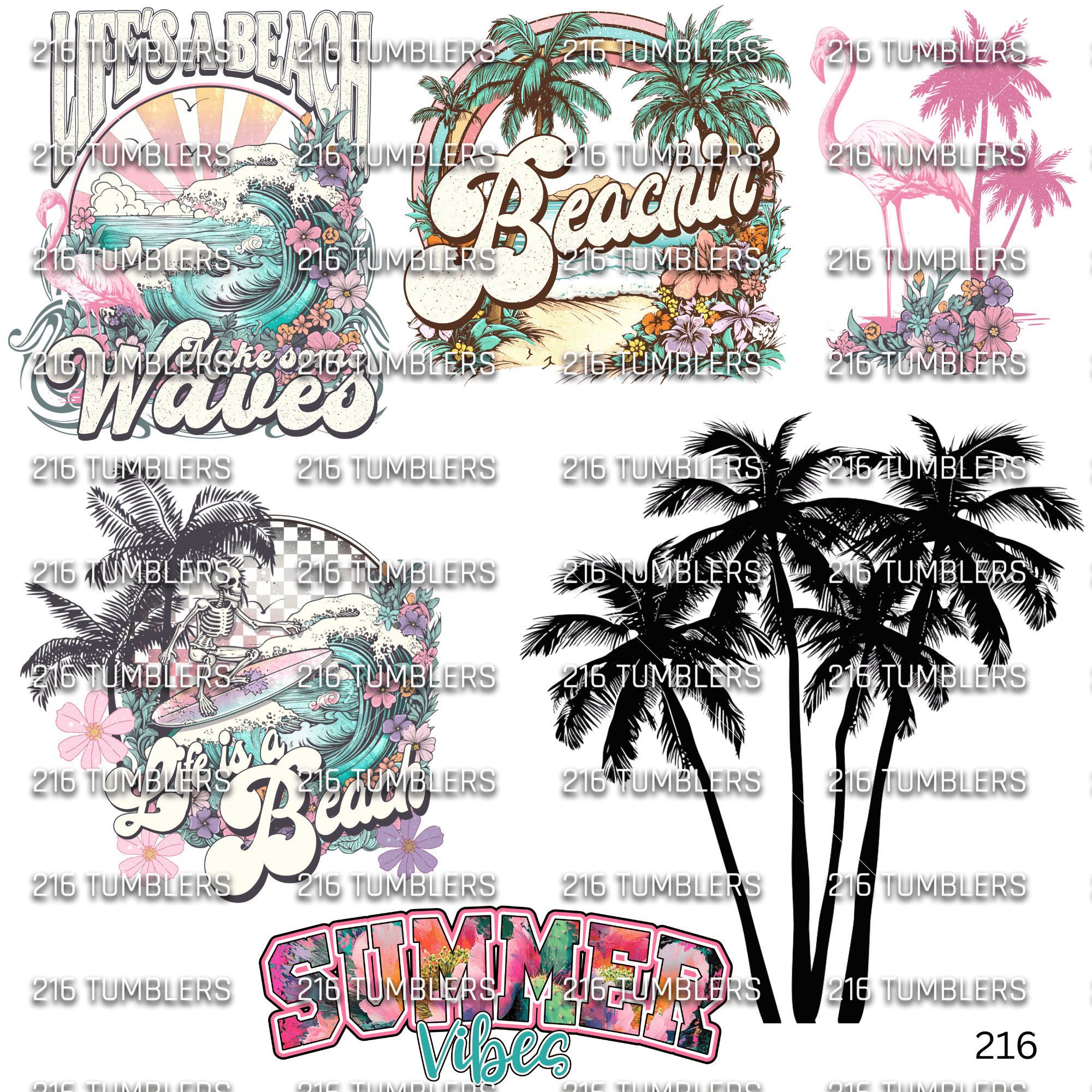 1044 SUM BEACH SUM WHERE - 216 Tumblers
