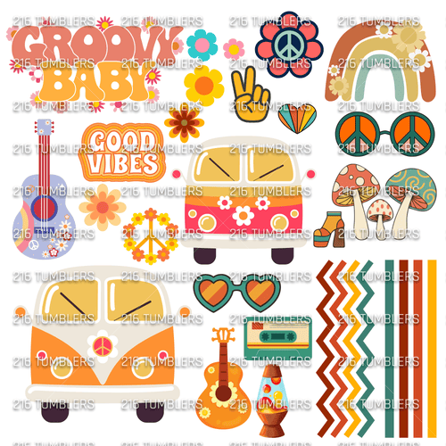 1054 MY FRIEND MADE ME - GROOVY - 216 Tumblers