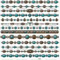 1056 WESTERN / TURQUOISE STRANDS - 216 Tumblers