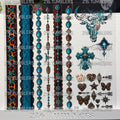 1057 LACE LEOPARD & TURQUOISE - 216 Tumblers