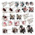 1084 SMALL FLORAL ELEMENTS - 216 Tumblers