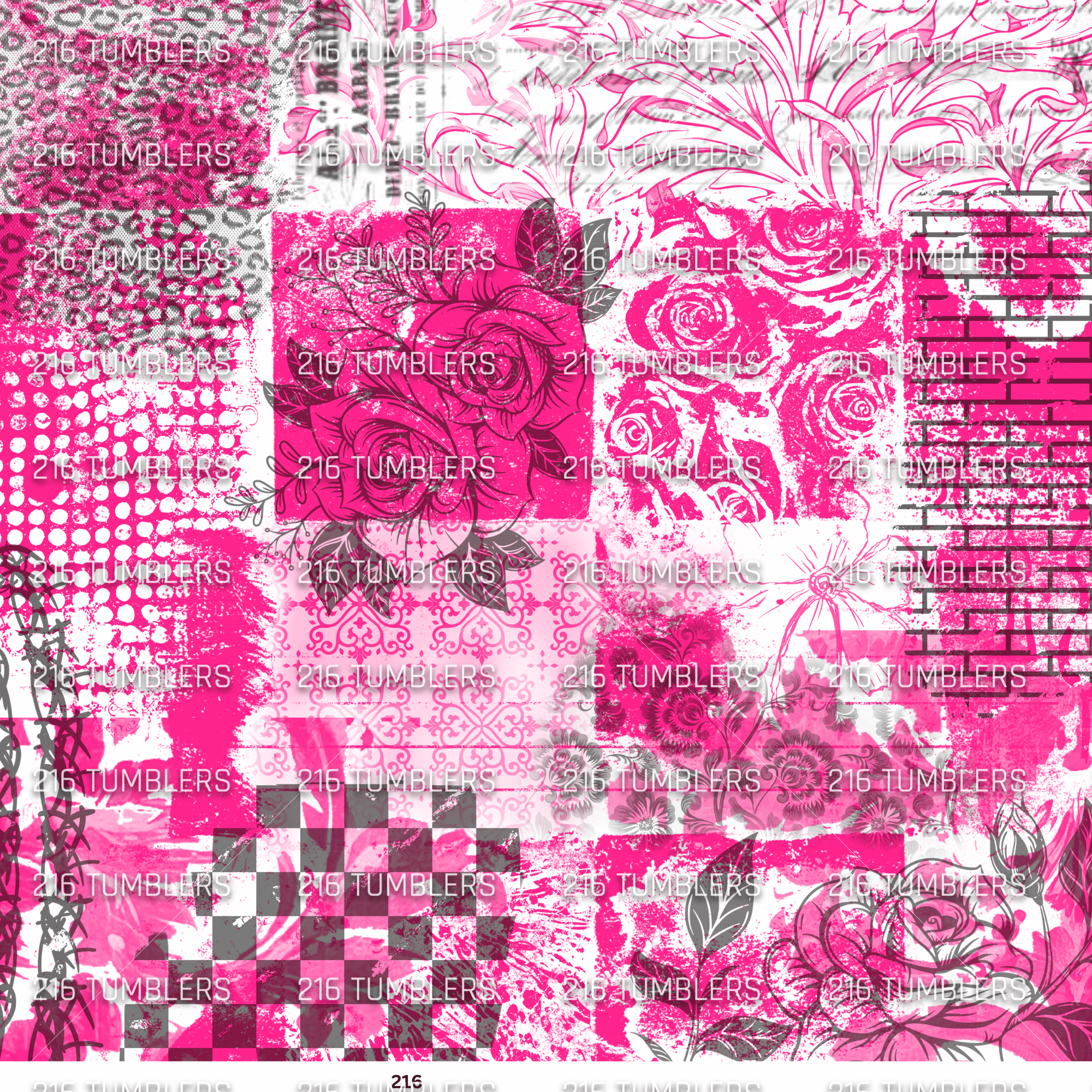 1097 PRETTY IN PINK - 216 Tumblers