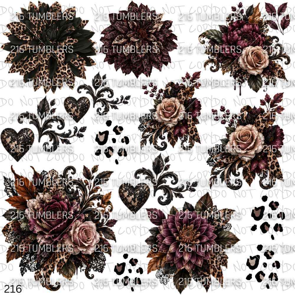 1229 BEAUTY IN DARKNESS FLORALS