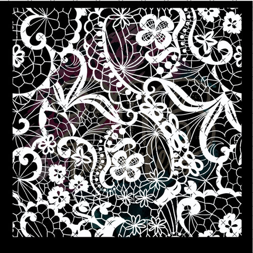10X10 - 103 WHITE LACE 1 BIG - 216 Tumblers
