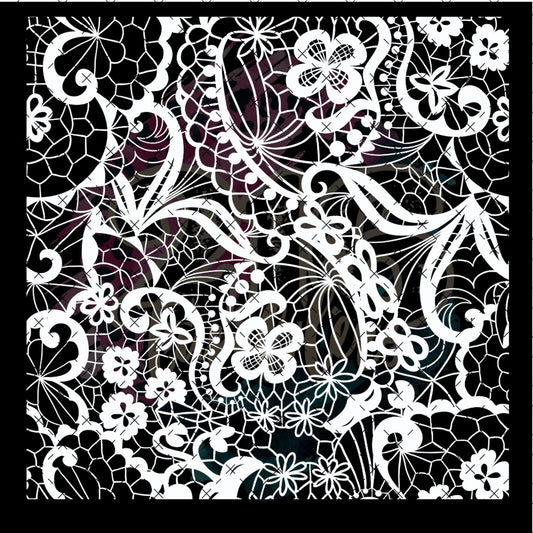 10X10 - 103 WHITE LACE 1 BIG - 216 Tumblers