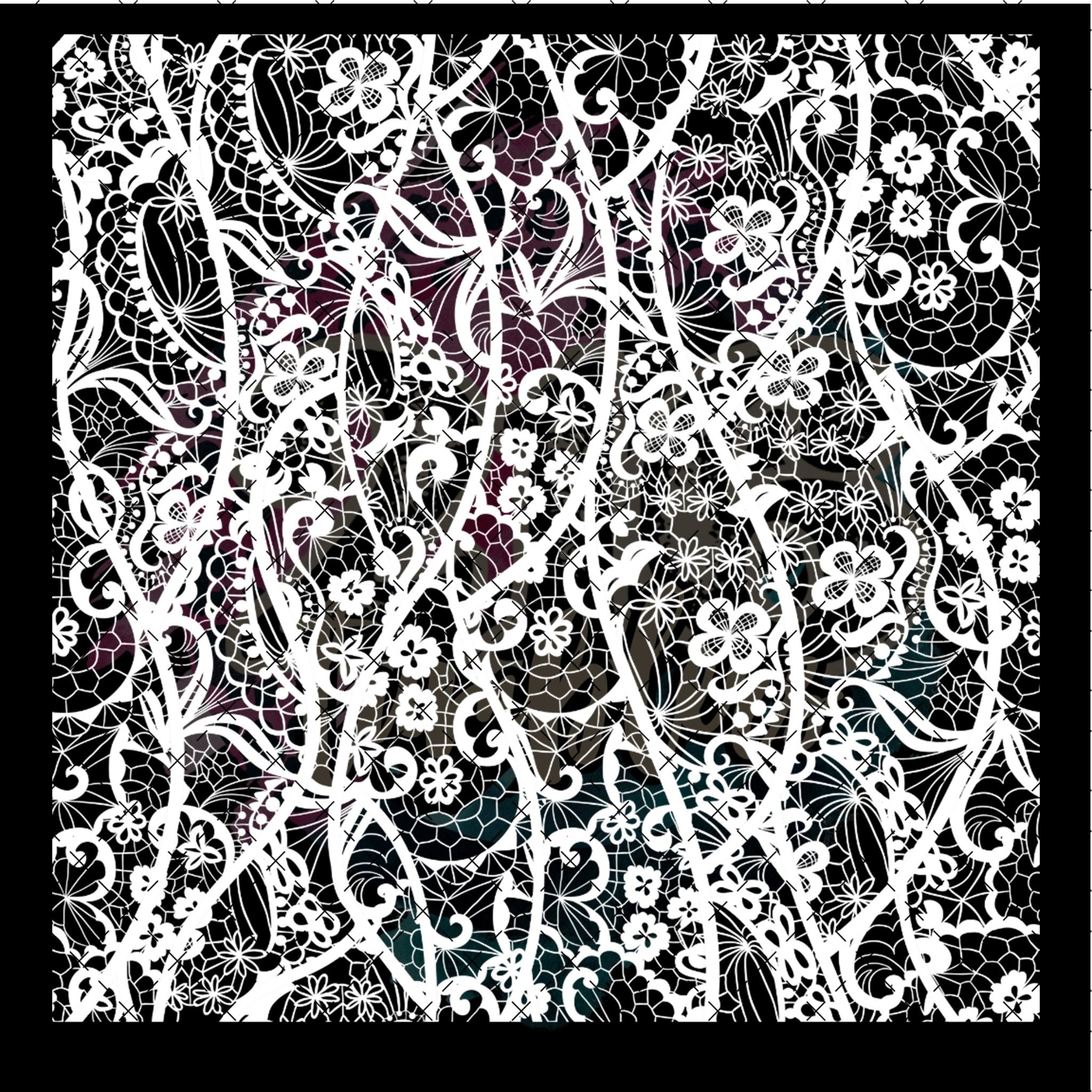 10X10 - 106 WHITE LACE 2 SMALL - 216 Tumblers