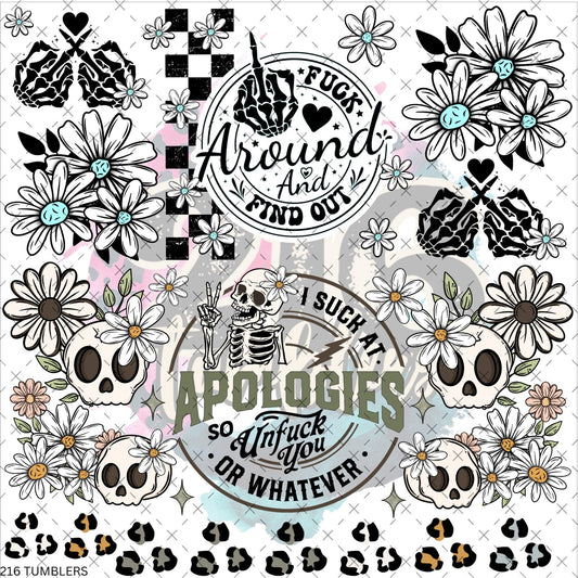 10X10 - 110 TERMS OF ENDEARMNET - 216 Tumblers