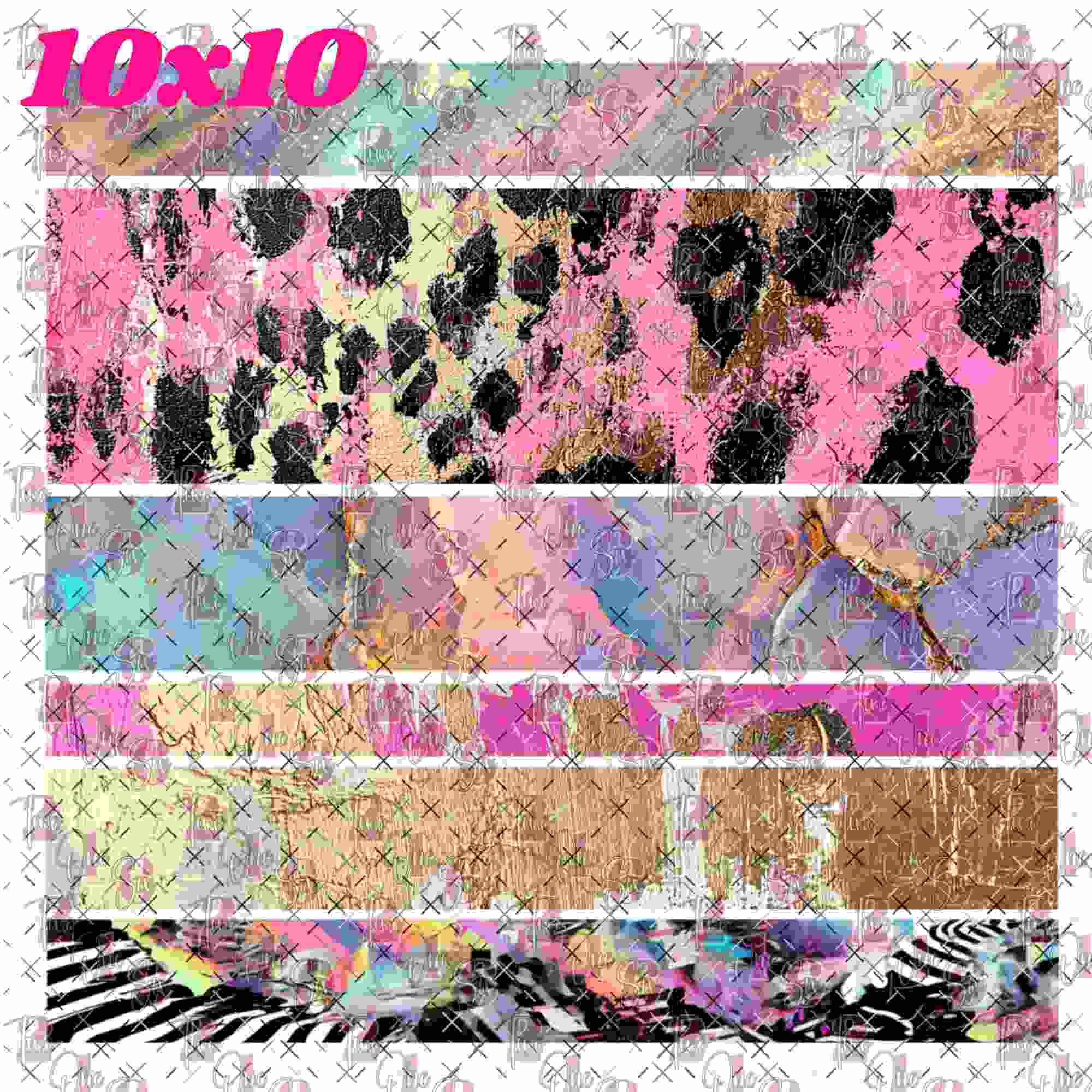 10X10 - 116 Band Sheet - 216 Tumblers