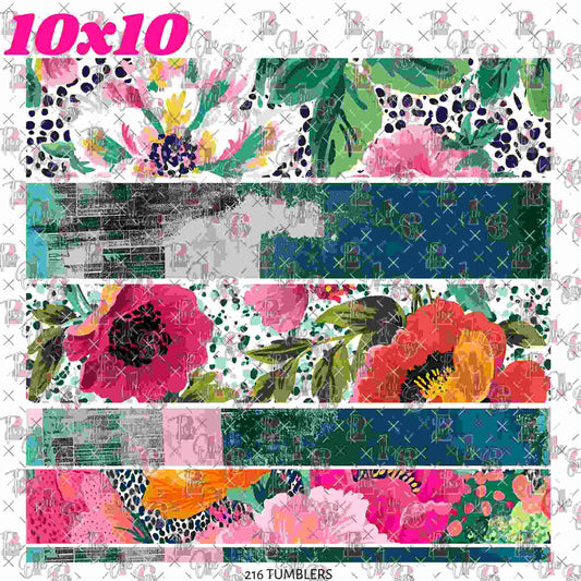 10X10 - 117 Band Sheet - 216 Tumblers