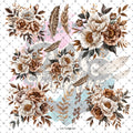 10X10 - 134 Chocolate Honey Florals - 216 Tumblers