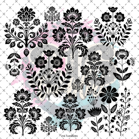 10X10 - 136 Outline Elements - 216 Tumblers