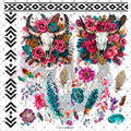 10X10 - 140 Aztec Bull Feathers - 216 Tumblers