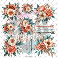 10X10 - 142 Another Spring Garden w/Arrows - 216 Tumblers