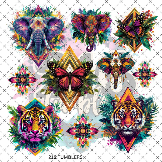 10X10 - 148 Tiger King - 216 Tumblers