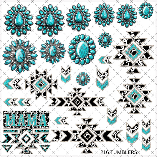 10X10 - 149 YEE - HAW - 216 Tumblers