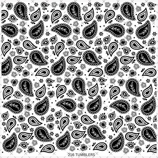 10X10 - 157 BANDANA OUTLINES - 216 Tumblers
