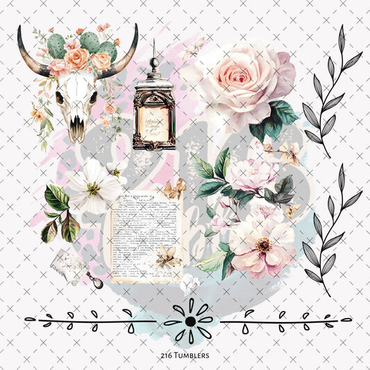 10X10 - 165 CHIC AND DAINTY - 216 Tumblers