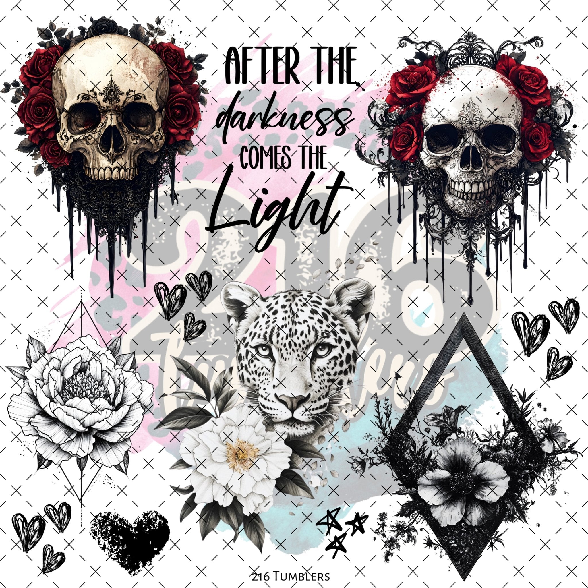 10X10 - 174 Darkness - 216 Tumblers