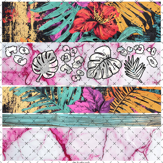 10X10 - 177 PEEK A BOO Band Sheet - 216 Tumblers