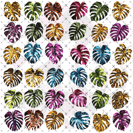 10X10 - 185 MONSTERA SHEET SMALL - 216 Tumblers