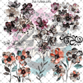 10X10 - 191 NEWSPAPER FLOWERS - 216 Tumblers