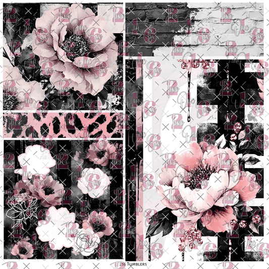 10X10 - 209 GRUNGE FANTASY - PEEK A BOO - 216 Tumblers