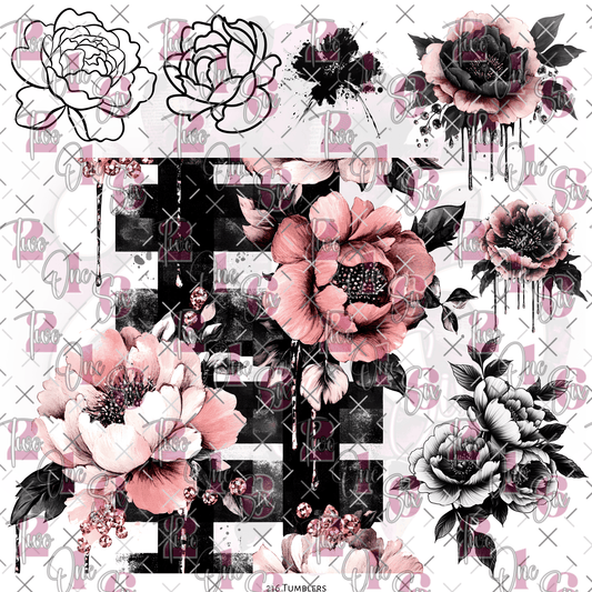 10X10 - 212 GRUNGE FANTASY PEEK A BOO - 216 Tumblers