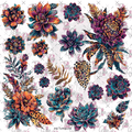 10X10 - 216 GYPSY FLOWERS - 216 Tumblers