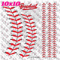 10X10 - 219 BASEBALL STITCHES - 216 Tumblers