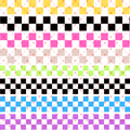 10X10 - 44 COLOR ME CHECKERED - 216 Tumblers
