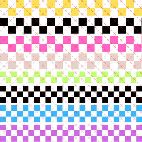 10X10 - 44 COLOR ME CHECKERED - 216 Tumblers