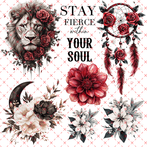 10X10 - 46 STAY FIERCE WITHIN YOUR SOUL - 216 Tumblers