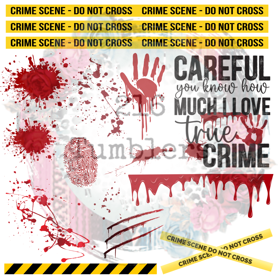 10X10 49 - TRUE CRIME - 216 Tumblers