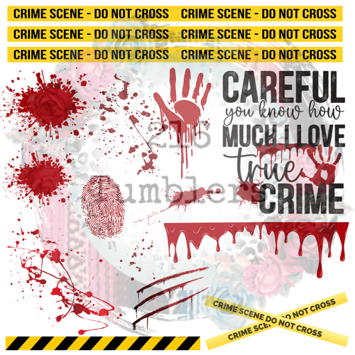 10X10 49 - TRUE CRIME - 216 Tumblers