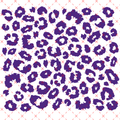 10x10 - 57 Jagged Leopard PURPLE Big Sheet - 216 Tumblers