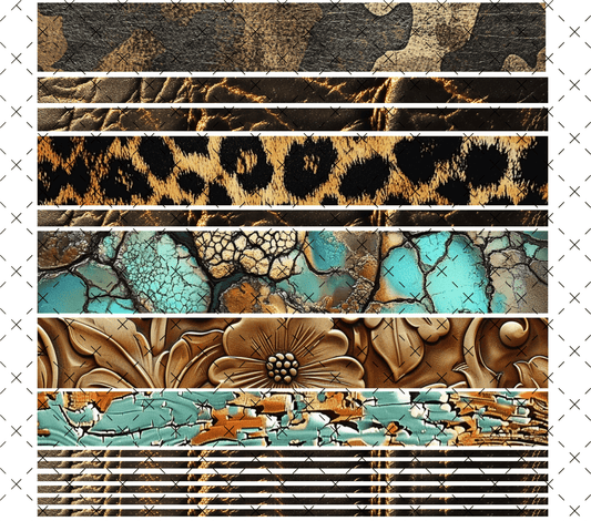 10X10 7 WESTERN PINSTRIPES AND BANDS - 216 Tumblers