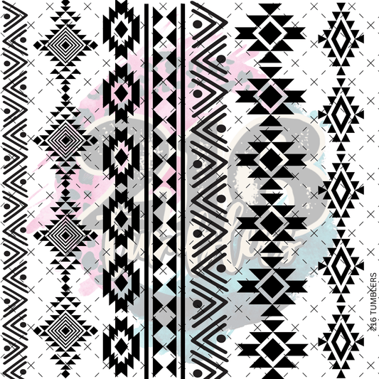 10X10 - 75 WESTERN OUTLINES - 216 Tumblers