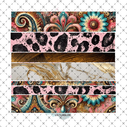 10X10 - 91 GOLD MARBLE - 216 Tumblers