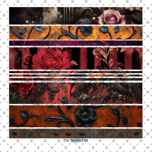 10X10 - 98 GOTHIC FANTASY BANDS - 216 Tumblers
