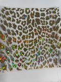 10X10 - DIAMOND CUT HOLOGRAPHIC LEOPARD GOLD - 216 Tumblers